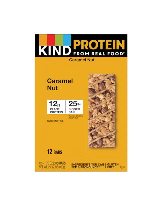 Kind Protein Toasted Caramel Nut Bar 12 Count - 1.76 oz image 0