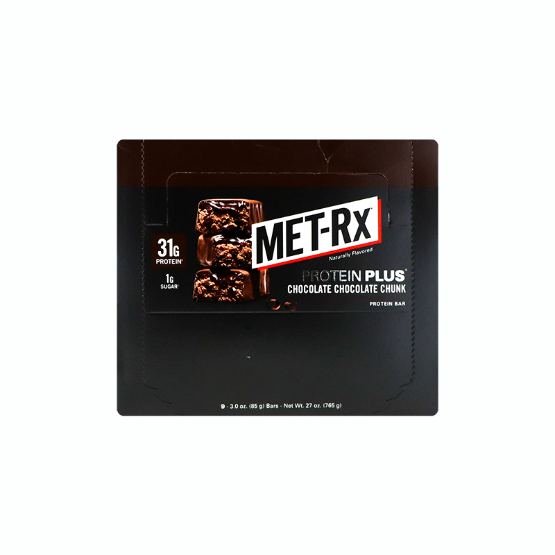 Met-Rx Protein Plus Chocolate Chocolate Chunk 9 Count - 3 oz image 0