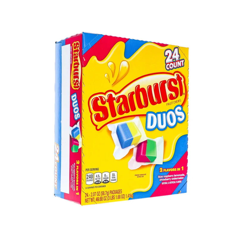 Starburst Duos Chewy Candy 24 Count - 2.07 oz image 1