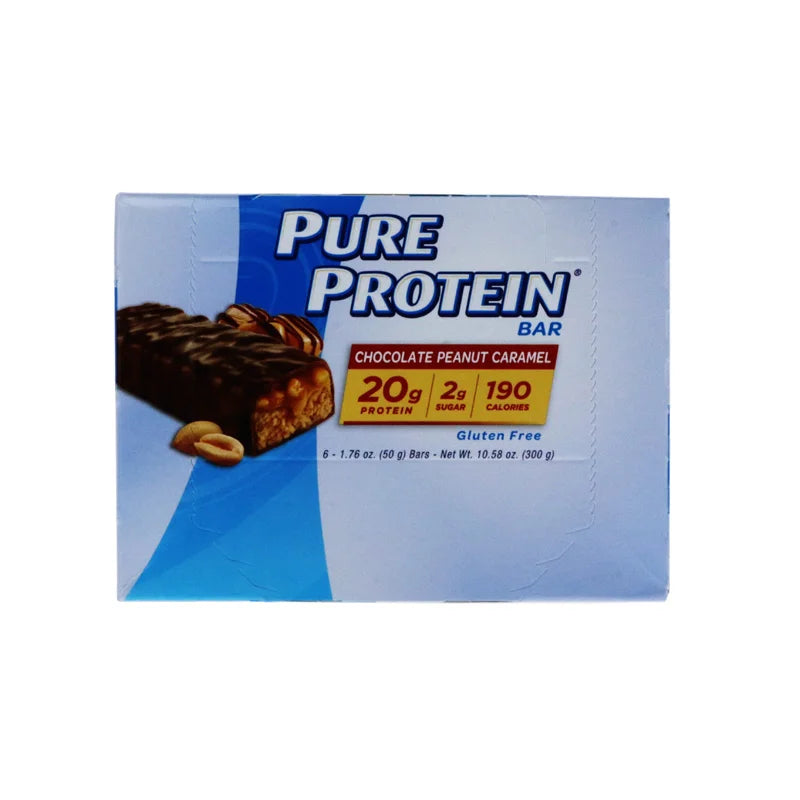 Pure Protein Chocolate Peanut Caramel Protein Bars 6 Count - 1.76 oz image 0