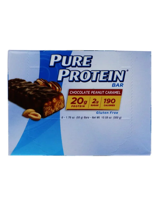 Pure Protein Chocolate Peanut Caramel Protein Bars 6 Count - 1.76 oz image 0