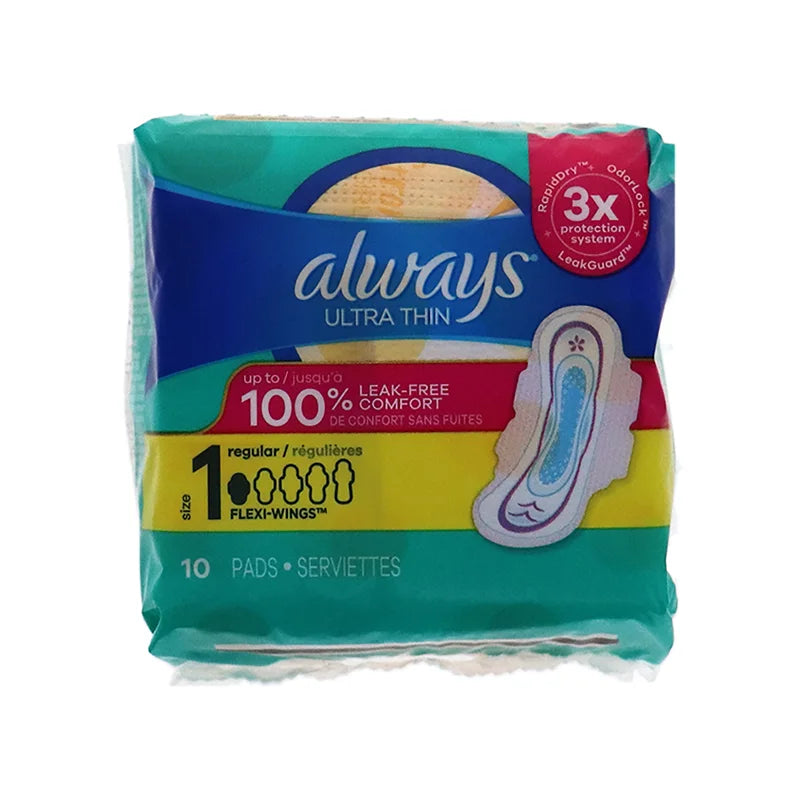 Always Ultra Thin Regular Pads (Pack of 10) image 0