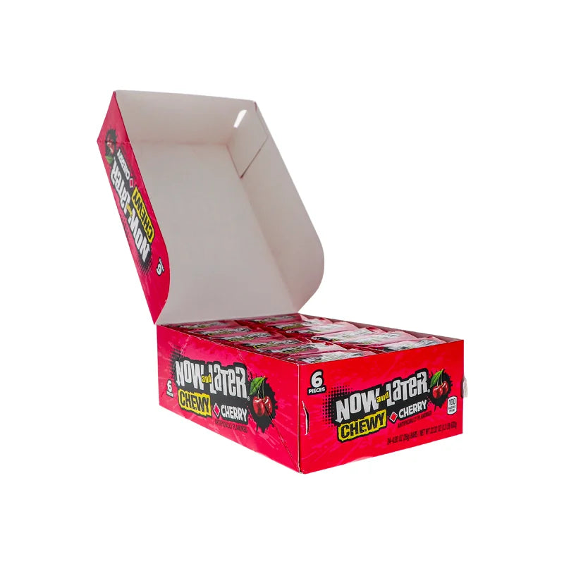 Now & Later 25c Chewy Cherry Candy 24 Count - 6 Pieces image 1