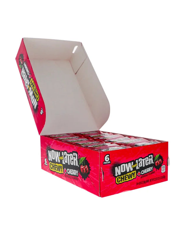 Now & Later 25c Chewy Cherry Candy 24 Count - 6 Pieces image 0