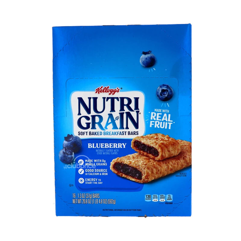 Kelloggs Nutri-Grain Cereal Bar Blueberry 16 Count - 1.3 oz image 0