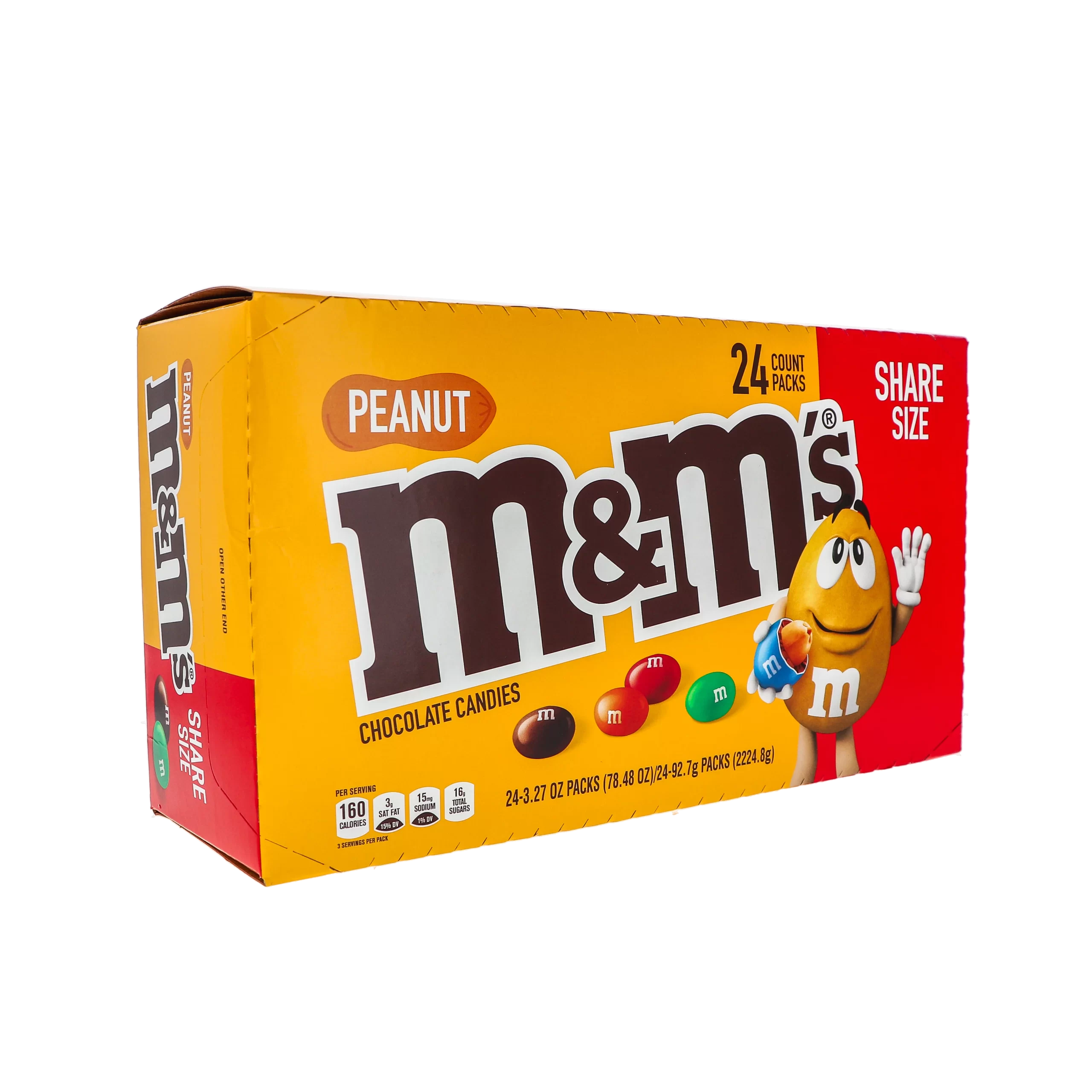 M&M King Size Peanut Chocolate 24/3.27Oz image 1