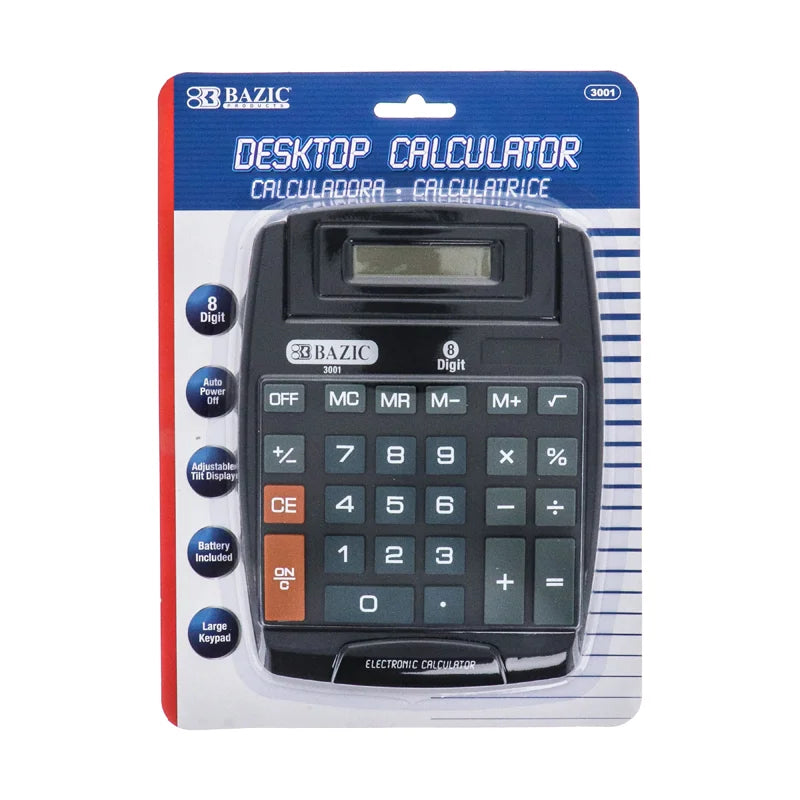 8 Digit Desktop Calculator Each image 0