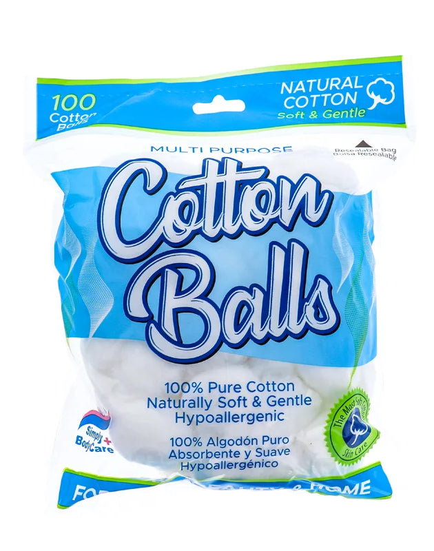 Multi-Purpose Cotton Balls 100 Pieces image 0