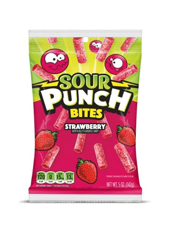 Sour Punch Strawberry Bites 12 Count - 5 oz image 0