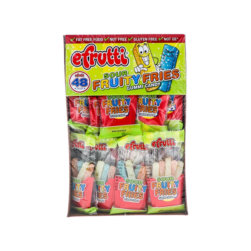 E.frutti Sour Fruiti Fries Gummi Candy 48 Count - 0.55 oz image 0