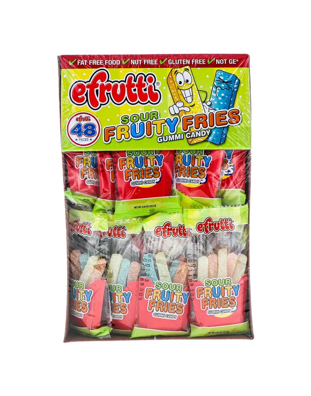 E.frutti Sour Fruiti Fries Gummi Candy 48 Count - 0.55 oz image 0