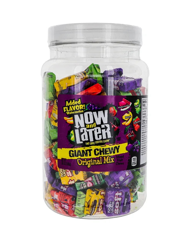 Now and Later Soft Giant Assorted Candy Jar (120 Count) - 38.1 oz image 0