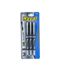 Bazic Roller Ball Pen - Black Ink - (Pack of 3) image 0
