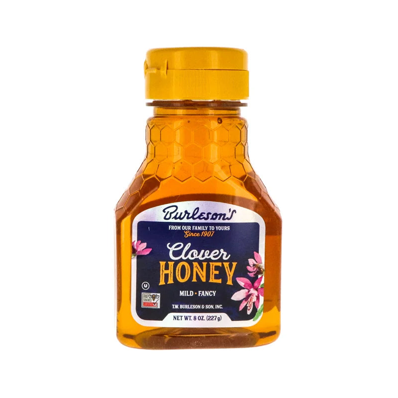 Burleson's Clover Honey 8 oz image 0