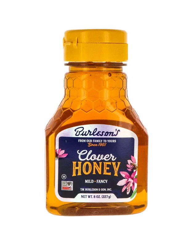 Burleson's Clover Honey 8 oz image 0